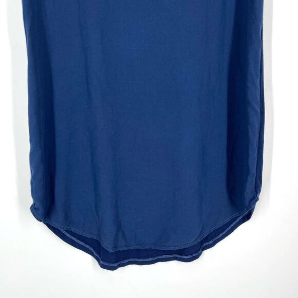 Splendid Blue Shirt Dress Women's Size Small Short Sleeves - Picture 6 of 9